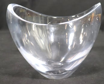 Nambe Crystal asymmetrical shape butterfly bowl