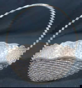 Sterling Silver Breadbasket from Mexico