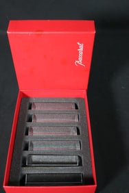 Baccarat Crystal Knife Rest Set of Six