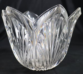 Marquis by Waterford Greenbriar Pattern Tulip or Fan Shaped Bowl