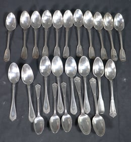 39 unmatching Sterling Silver Spoons