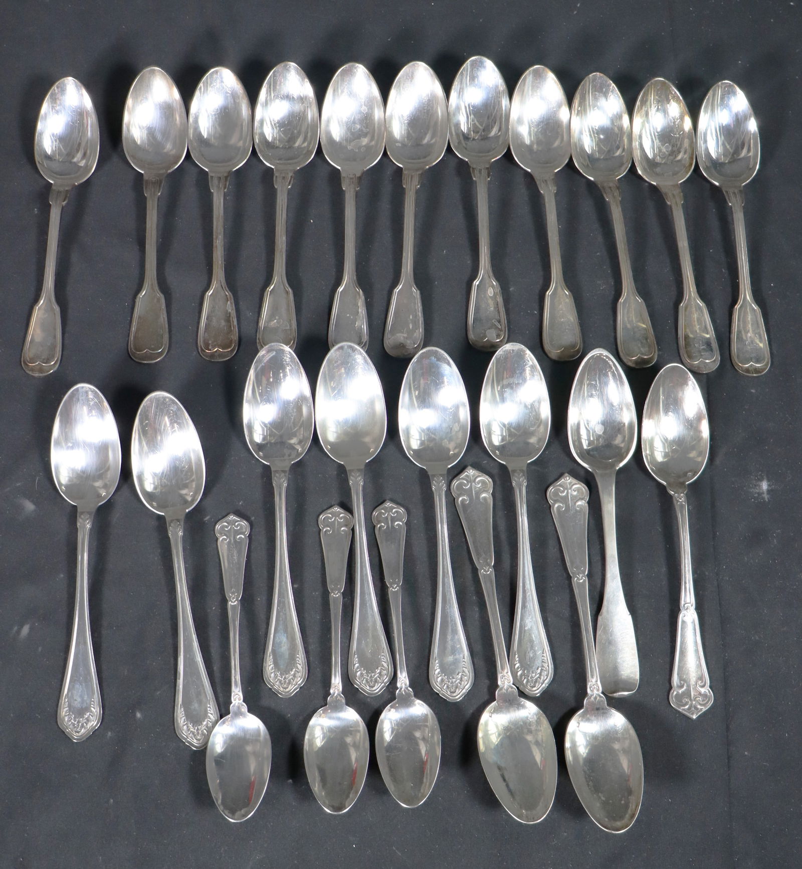 39 unmatching Sterling Silver Spoons (1 of 13)