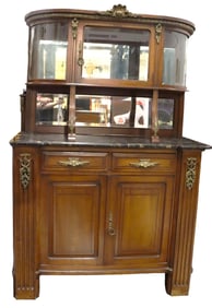Vintage Mirrored Curio Display Cabinet