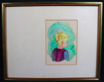 Framed Mixed Media on Paper unsigned and untitled
