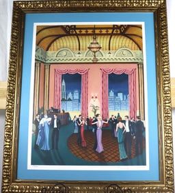 Framed serigraph signed and numbered 244 / 400.