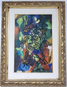 Rene PORTOCARRERO (1912-1986) oil on canvas signed and dated 73