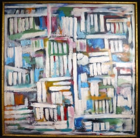 Framed Oil on canvas by Solomon Ethe, Untitled