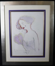 Framed Mixed Media on Paper signed AGUSTIN BEJARANO (CUBAN, B.1964) and dated 2006