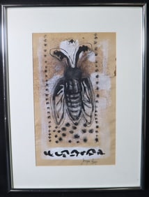 Framed Mixed Media on paper signed Joseph Beuys lower right