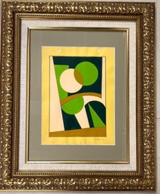 Framed Mixed Media and pastel on paper signed Pedro Alvarez (1967-2004) and dated 51