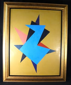 Framed Oil on Board Attributed to Luis Martinez Pedro