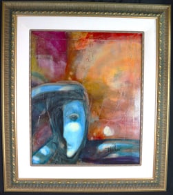 Framed Acrylic on canvas signed Vicente Dopico Lerner