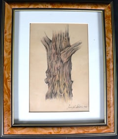 Framed Mixed Media on paper signed Joseph Stella and dated 1940