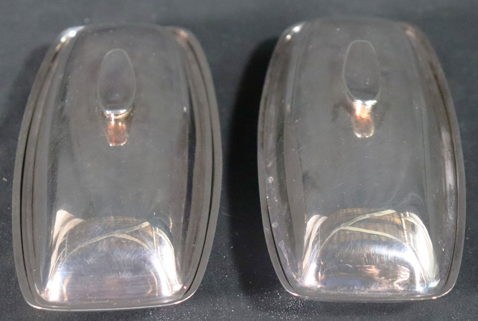 Two Butter Dish Midcentury Modern Signed Gorham Silver plated (1 of 11)