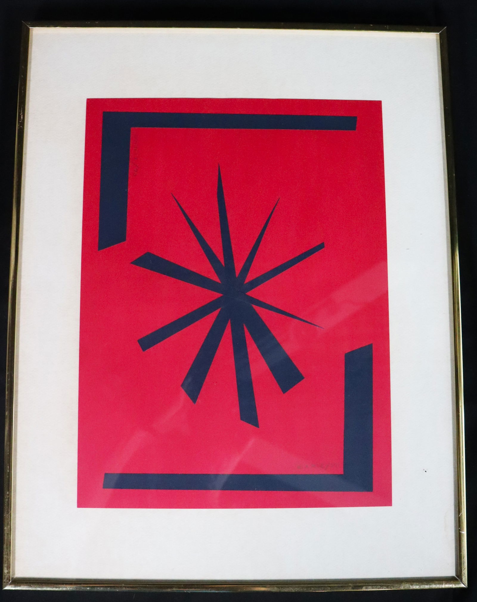 Framed Mixed Media on Paper signed Darie and dated 1970 with COA (1 of 11)