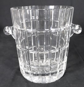 Vintage Glassworks Cut Champagne Wine Bucket