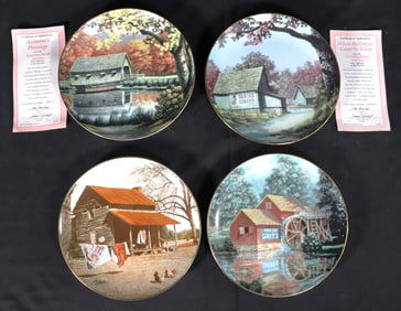 Four collectible Plates from The Hamilton Collection Vanishing Rural America
