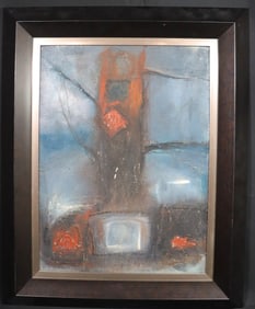 Framed Oil on board signed Consuegra and dated 63