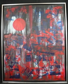 Framed Oil on Canvas signed Antonio Vidal with COA