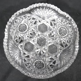 American Brilliant cut glass crystal fruit bowl
