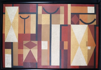 Framed Oil on Canvas signed CARRINO an dated 56 titled ABSTRETO