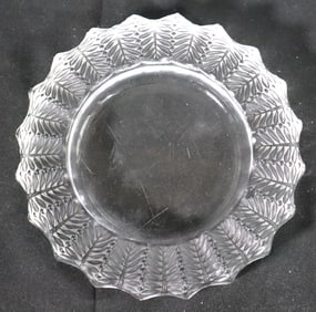 Lalique Clear and Frosted Crystal Ashtray