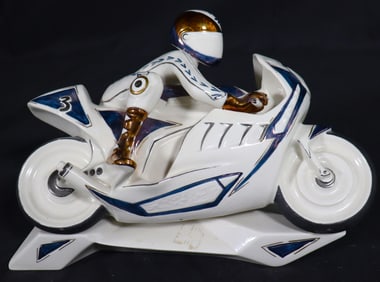 GALOS PORCELAIN MOTORCYCLE RACER FIGURINE FROM SPAIN