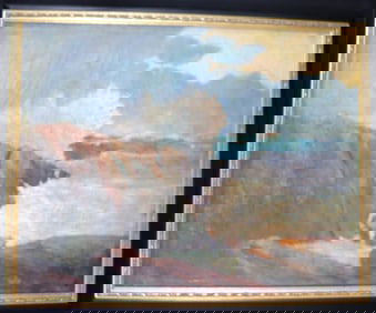 Framed Oil on Canvas Signed Enrique CRUCET (1895-1979) Cuban artist.
