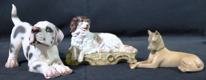 Three Dogs Figurine