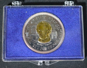 1776-1976 Twelve Great Americans Silver / Gold COIN Mark Twain