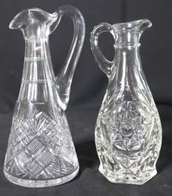 Vintage Condiment Bottles Oil &Vinegar