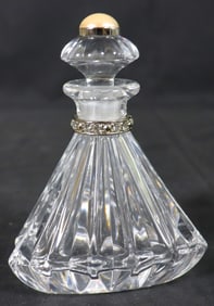 Lenox Pave Jewels Diamonds & Pearls Triangle Crystal Perfume Bottle with Box