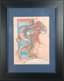 Framed Mixed Media on paper signed Francis Bacon lower right
