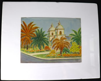Watercolors on paper signed Stanley Bielecky Titled Bradenton