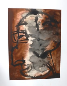 Watercolor on Paper "Untitled". Signed Rolph Scarlett lower left