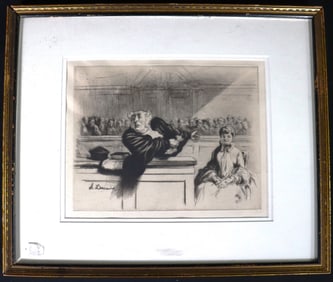 Framed Print After Honore Daumier