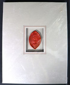 Antique Medieval Wax Seal Impression