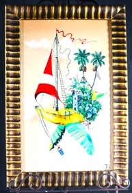 Framed Oil on Canvas signed MAIKEL MESA and dated 2024