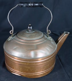 Large Revere Copper Tea Kettle Copper Teapot