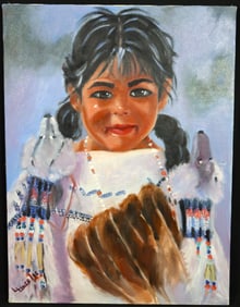 Oil on Canvas signed Lince