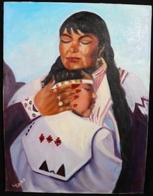 Oil on Canvas signed Lince