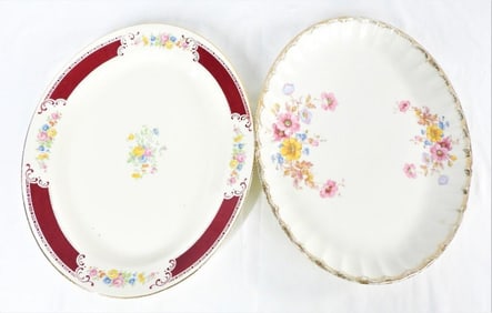 Two Dish Porcelain Dinner Oval Dish Porcelain