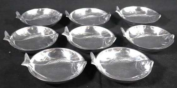 Eight Vintage Mariposa Fishbowl dated 1994 made in Mexico