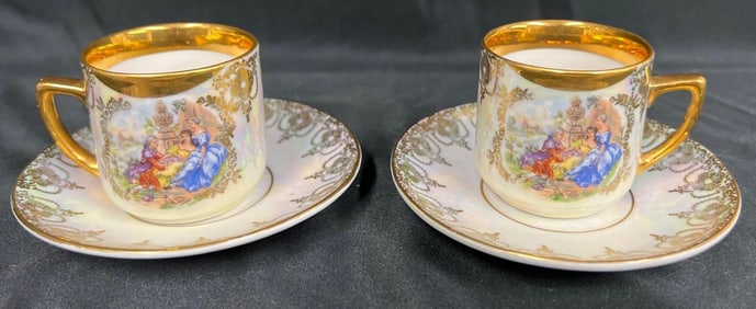 Two cups and saucers, Winterling Bavaria Germany