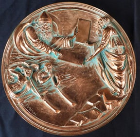 Studio Dante di Volteradici Collectors Plate, Mose riceve le Tavole della Legge