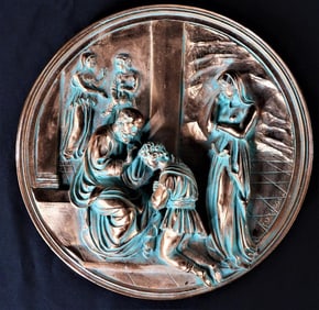 Studio Dante di Volteradici Collectors Plate, Isacco benedice Giacobbe