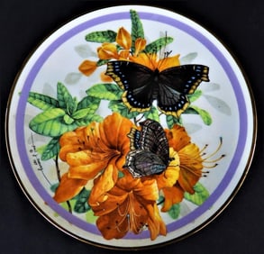 Butterfly garden Collection plate Morning CloaK