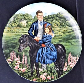 Gone With the Wind collector's plate "Bonnie and Rhett" Knowles 1985