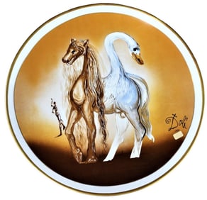Large Porcelain plate by Salvador Dali