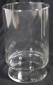 Large Clear Glass Vase